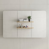 *Clearance Stock* Retti Rectangular 1200mm x 750mm Mirrored Shaving Cabinet, Matte White