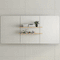 Retti Rectangular 1500mm x 750mm Mirrored Shaving Cabinet, Matte White