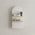 Arco Arch 400mm x 800mm Mirrored Shaving Cabinet, Matte White