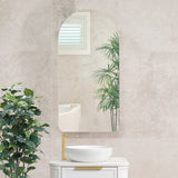 Arco Arch 400mm x 800mm Mirrored Shaving Cabinet, Matte White