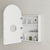 Arco Arch 550mm x 1000mm Mirrored Shaving Cabinet, Matte White