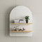 Arco Arch 600mm x 800mm Mirrored Shaving Cabinet, Matte White