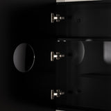 Arco Arch 700mm x 1000mm Mirrored Shaving Cabinet, Matte Black