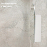 Arco Arch 700mm x 1000mm Mirrored Shaving Cabinet, Matte White