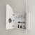 Arco Arch 800mm x 800mm Mirrored Shaving Cabinet, Matte White
