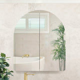 Arco Arch 850mm x 1000mm Mirrored Shaving Cabinet, Matte Black