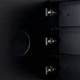 Arco Arch 850mm x 1000mm Mirrored Shaving Cabinet, Matte Black