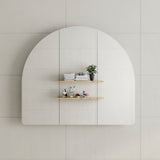 *Clearance* Arco Arch 1150mm x 1000mm Mirrored Shaving Cabinet, Matte White