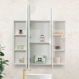 Arco Arch 1150mm x 1000mm Mirrored Shaving Cabinet, Matte White