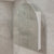 Arco Arch 1150mm x 1000mm Mirrored Shaving Cabinet, Matte White