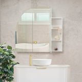Arco Arch 1150mm x 1000mm Mirrored Shaving Cabinet, Matte White