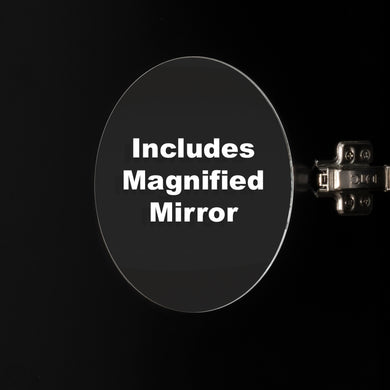 Arco Arch 1200mm x 800mm Mirrored Shaving Cabinet, Matte Black