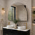 Arco Arch 1200mm x 800mm Mirrored Shaving Cabinet, Matte Black