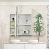 Arco Arch 1200mm x 800mm Mirrored Shaving Cabinet, Matte White