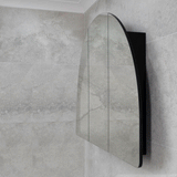Arco Arch 1500mm x 1000mm Mirrored Shaving Cabinet, Matte Black