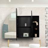 Arco Arch 1500mm x 1000mm Mirrored Shaving Cabinet, Matte Black
