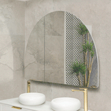 Arco Arch 1500mm x 1000mm Mirrored Shaving Cabinet, Matte White