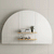 Arco Arch 1500mm x 1000mm Mirrored Shaving Cabinet, Matte White
