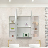 Arco Arch 1500mm x 1000mm Mirrored Shaving Cabinet, Matte White