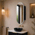 Pill Oval 400mm x 900mm Frontlit LED Mirrored Shaving Cabinet, Matte Black