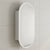 Pill Oval 500mm x 1000mm Frontlit LED Mirrored Shaving Cabinet, Matte White