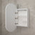 Pill Oval 500mm x 1000mm Frontlit LED Mirrored Shaving Cabinet, Matte White
