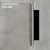 Pill Oval 600mm x 1200mm Frontlit LED Mirrored Shaving Cabinet, Matte Black