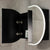 Pill Oval 900mm x 600mm Frontlit LED Mirrored Shaving Cabinet, Matte Black