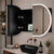 Pill Oval 900mm x 600mm Frontlit LED Mirrored Shaving Cabinet, Matte Black