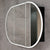 Pill Oval 1200mm x 750mm Frontlit LED Mirrored Shaving Cabinet, Matte Black