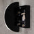Pill Oval 1200mm x 750mm Frontlit LED Mirrored Shaving Cabinet, Matte Black