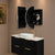 Pill Oval 1200mm x 750mm Frontlit LED Mirrored Shaving Cabinet, Matte Black