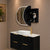 Pill Oval 1200mm x 750mm Frontlit LED Mirrored Shaving Cabinet, Matte Black