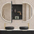 Pill Oval 1500mm x 900mm Frontlit LED Mirrored Shaving Cabinet, Matte Black