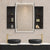 Pill Oval 1500mm x 900mm Frontlit LED Mirrored Shaving Cabinet, Matte Black