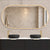 Pill Oval 1800mm x 900mm Frontlit LED Mirrored Shaving Cabinet, Matte Black