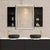 Pill Oval 1800mm x 900mm Frontlit LED Mirrored Shaving Cabinet, Matte Black