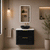 Retti Rectangular 450mm x 750mm Frontlit LED Mirrored Shaving Cabinet, Matte Black