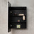 Retti Rectangular 450mm x 750mm Frontlit LED Mirrored Shaving Cabinet, Matte Black