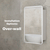 Retti Rectangular 450mm x 750mm Frontlit LED Mirrored Shaving Cabinet, Matte White