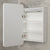 Retti Rectangular 450mm x 750mm Frontlit LED Mirrored Shaving Cabinet, Matte White