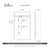 Retti Rectangular 450mm x 750mm Frontlit LED Mirrored Shaving Cabinet, Matte White