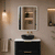 Retti Rectangular 600mm x 750mm Frontlit LED Mirrored Shaving Cabinet, Matte Black