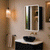 Retti Rectangular 600mm x 750mm Frontlit LED Mirrored Shaving Cabinet, Matte Black