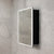 Retti Rectangular 600mm x 750mm Frontlit LED Mirrored Shaving Cabinet, Matte Black