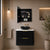 Retti Rectangular 600mm x 750mm Frontlit LED Mirrored Shaving Cabinet, Matte Black