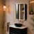 Retti Rectangular 600mm x 750mm Frontlit LED Mirrored Shaving Cabinet, Matte Black