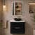 Retti Rectangular 600mm x 750mm Frontlit LED Mirrored Shaving Cabinet, Matte Black