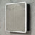 Retti Rectangular 750mm x 750mm Frontlit LED Mirrored Shaving Cabinet, Matte Black