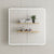 Retti Rectangular 750mm x 750mm Frontlit LED Mirrored Shaving Cabinet, Matte White